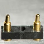 2 pin pogo pin connector plain base type